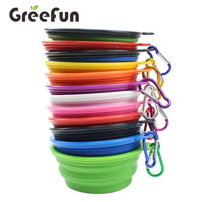 High Quality Portable Folding Pet Dog Bowls Travel Pet Bowl ECO Friendly Great for Camping and Traveling Lightweight Pet Bowls