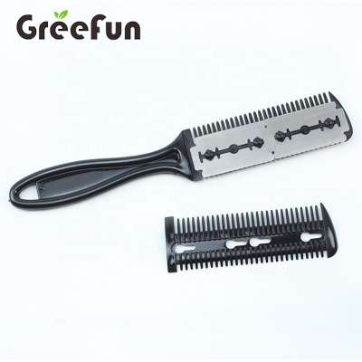 Barber Razor Comb Thinning Shears Professional Hair Cutting Scissors Slim Haircuts Cutting Tool Blade Barber Cut Hair Brush Tool